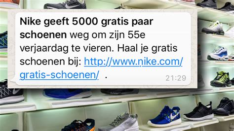 geeft nike gratis schoenen weg|Let op! Bericht over gratis Nike schoenen is nep.